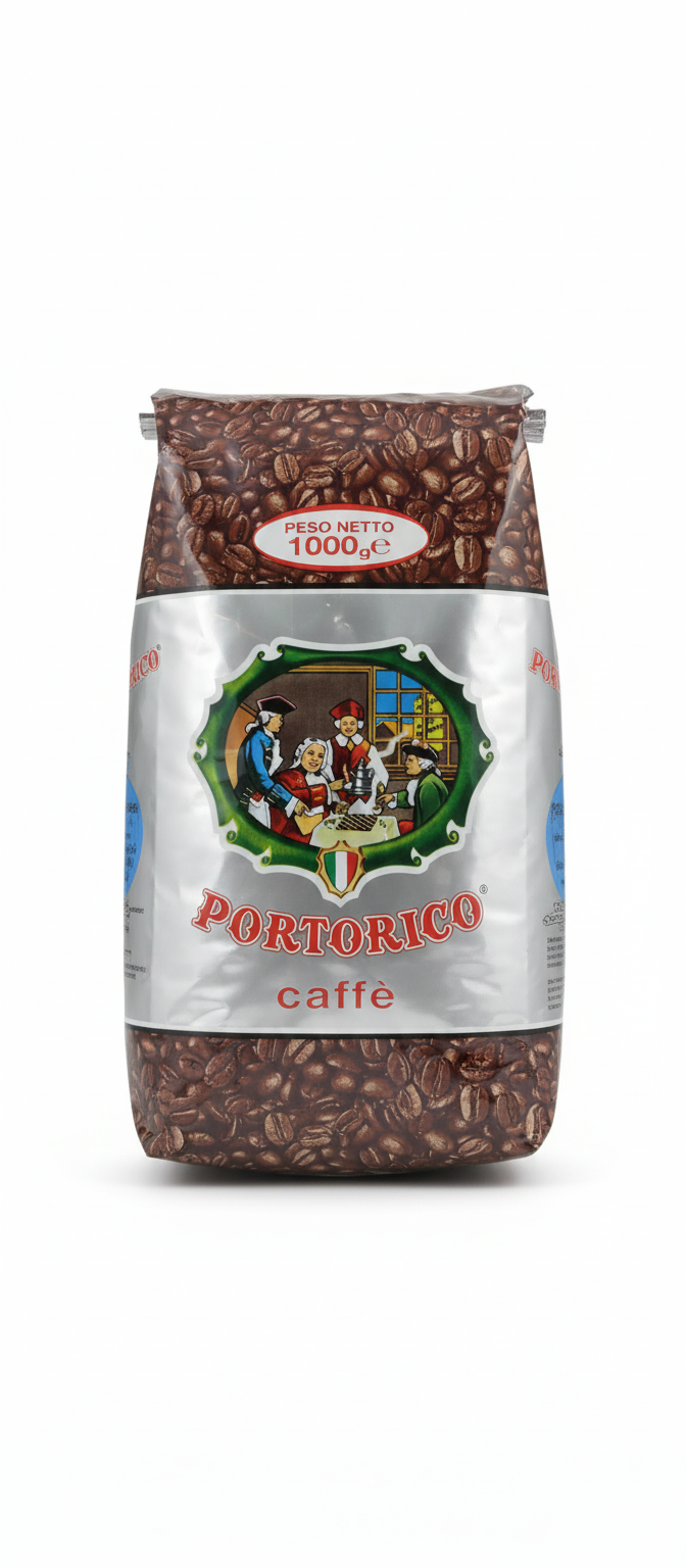 Kawa ziarnista CAFFE' PORTORICO ROBUSTINO - Intensywna Moc